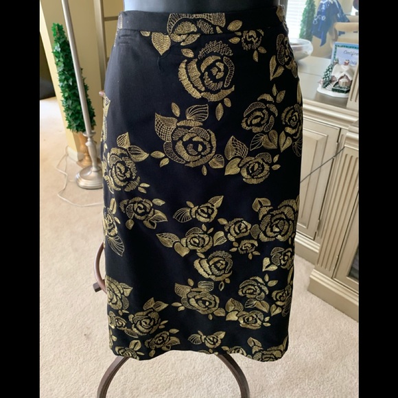 Black and gold skirt by Madison Studio size 10 - Picture 1 of 3